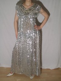 Robe algérienne argentée