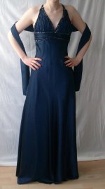 Robe de soirée azur
