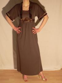 Robe simple marron